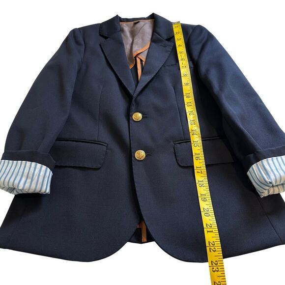 NWOT Boys' Ludlow Two-Button Wool Blazer in Navy Kids 10 - Picture 5 of 8